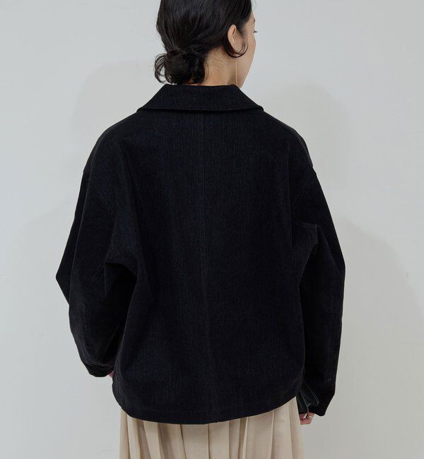  「【手洗い可】フロッキーデニムジップブルゾン」|ベスト・ジレ|