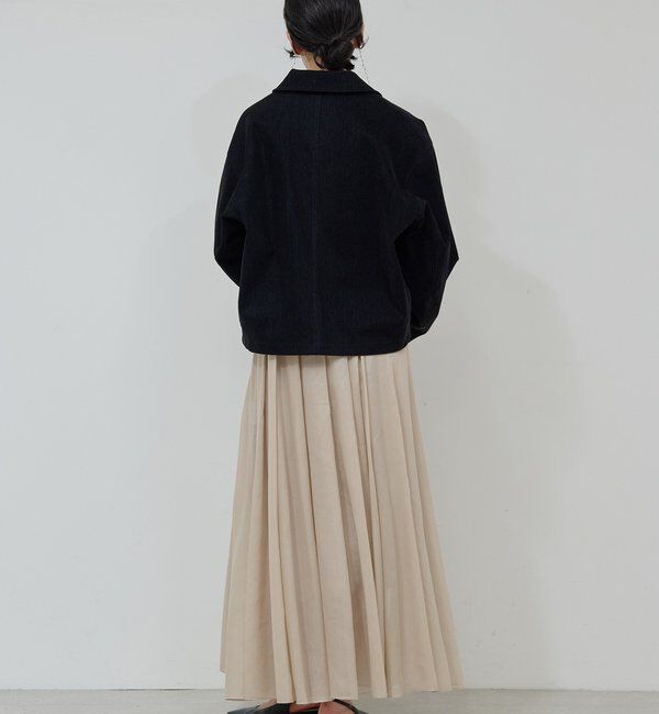  「【手洗い可】フロッキーデニムジップブルゾン」|ベスト・ジレ|