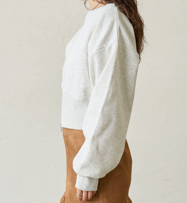  「[mline]ZIPオフショルロゴスウェット」|Tシャツ・カットソー|