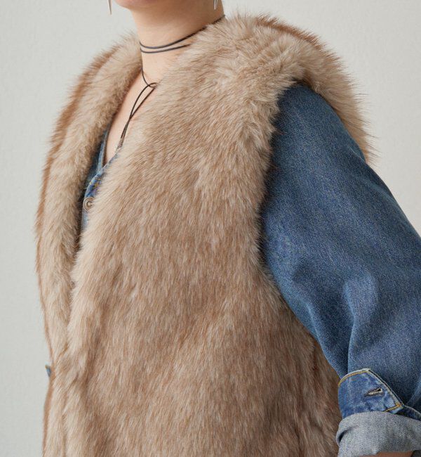  「フェイクファーベスト」|ベスト・ジレ|