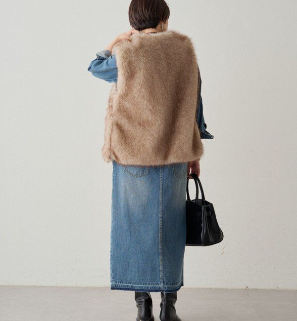  「フェイクファーベスト」|ベスト・ジレ|