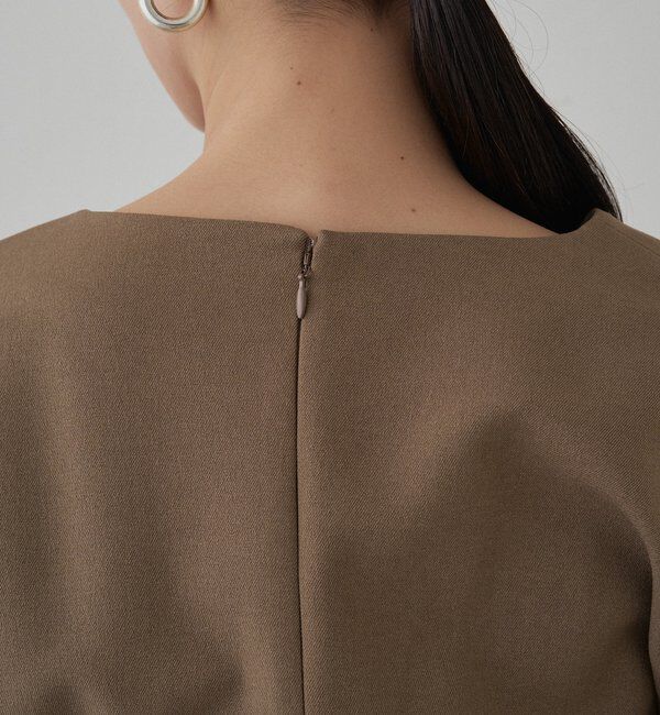  「タックVベルトワンピース」|ワンピース|