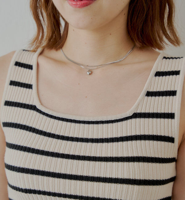  「【WEB限定/REVIVAL】裾ロゴクロップドタンクトップ」|キャミソール|