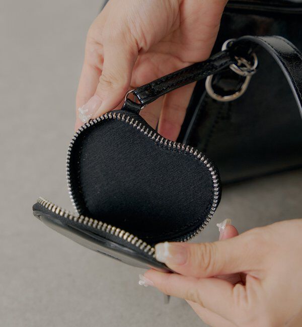  「ハートポーチ付ウェーブボストンバッグ」|ボストンバッグ|