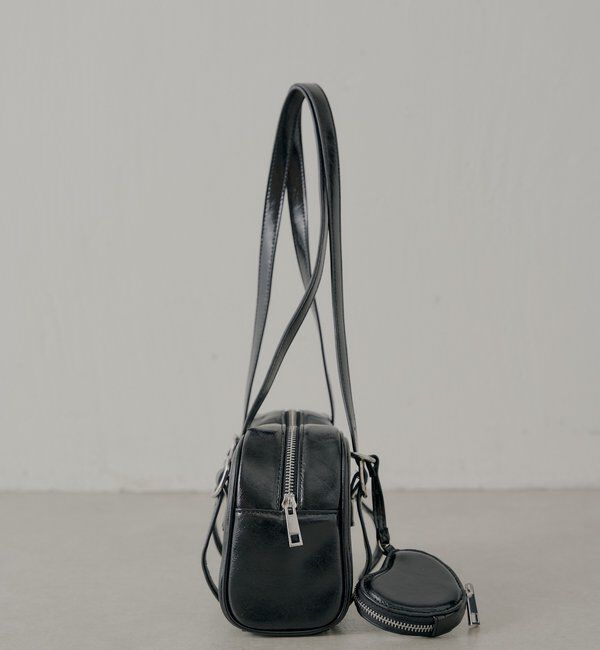  「ハートポーチ付ウェーブボストンバッグ」|ボストンバッグ|