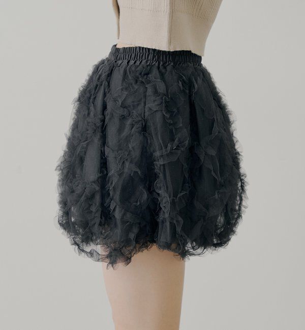  「チュールティアードバルーンショートパンツ」|チノ|