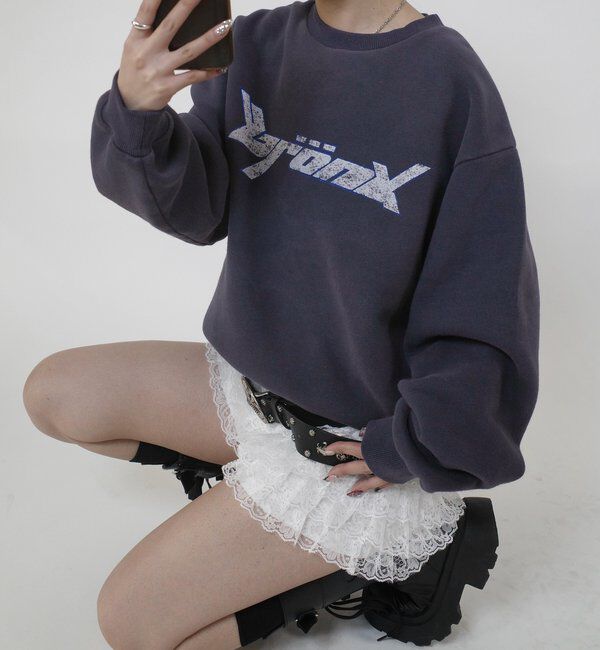  「【UNISEX/ユニセックス】BRONXヴィンテージスウェットクルー」|Tシャツ・カットソー|ネイビー