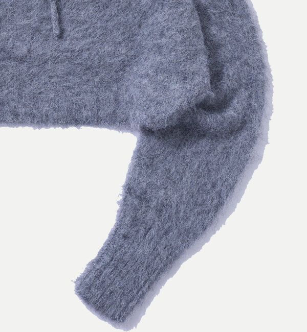  「【WEB限定】モヘアライクニットパーカー」|パーカー|