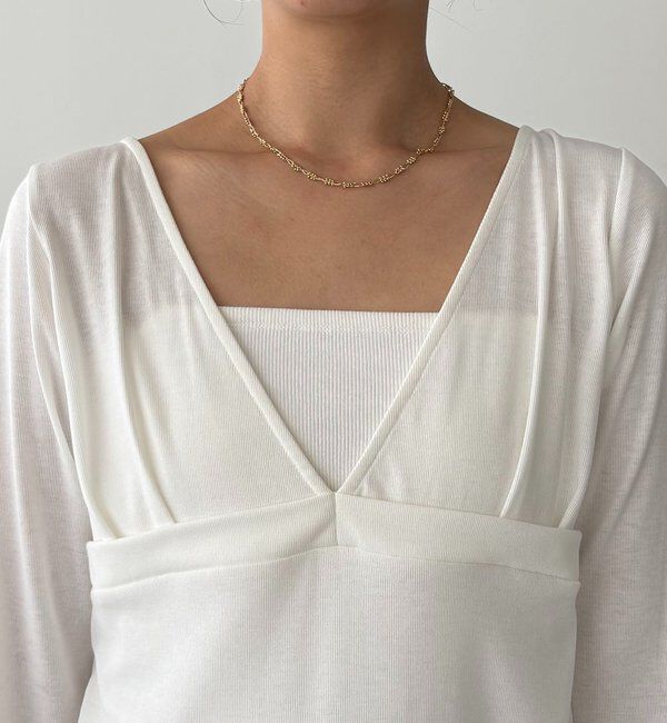  「【WEB限定】深VネックロンT」|Tシャツ・カットソー|