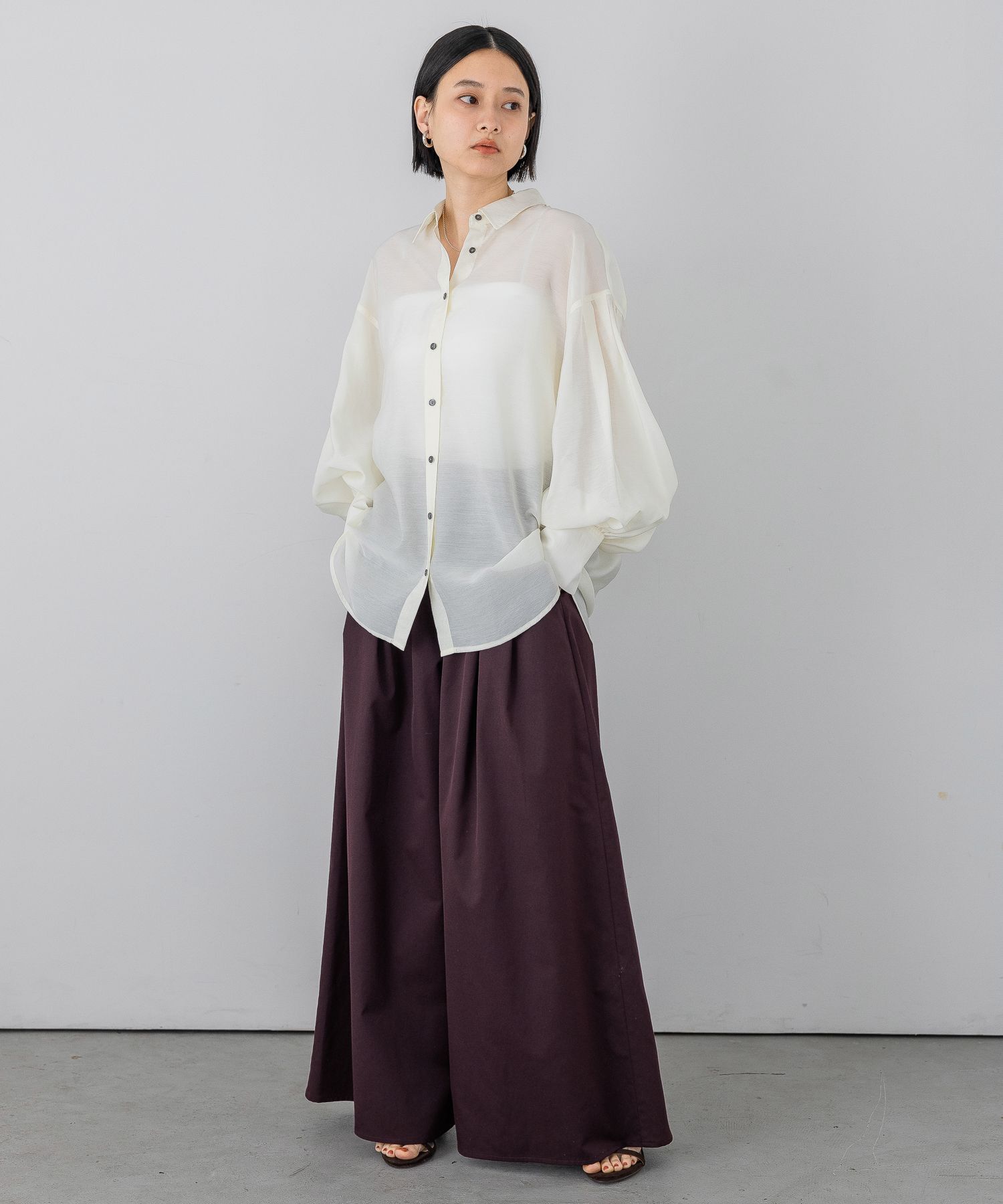 A part by 「シアーオーバーシャツ」|シャツ・ブラウス|