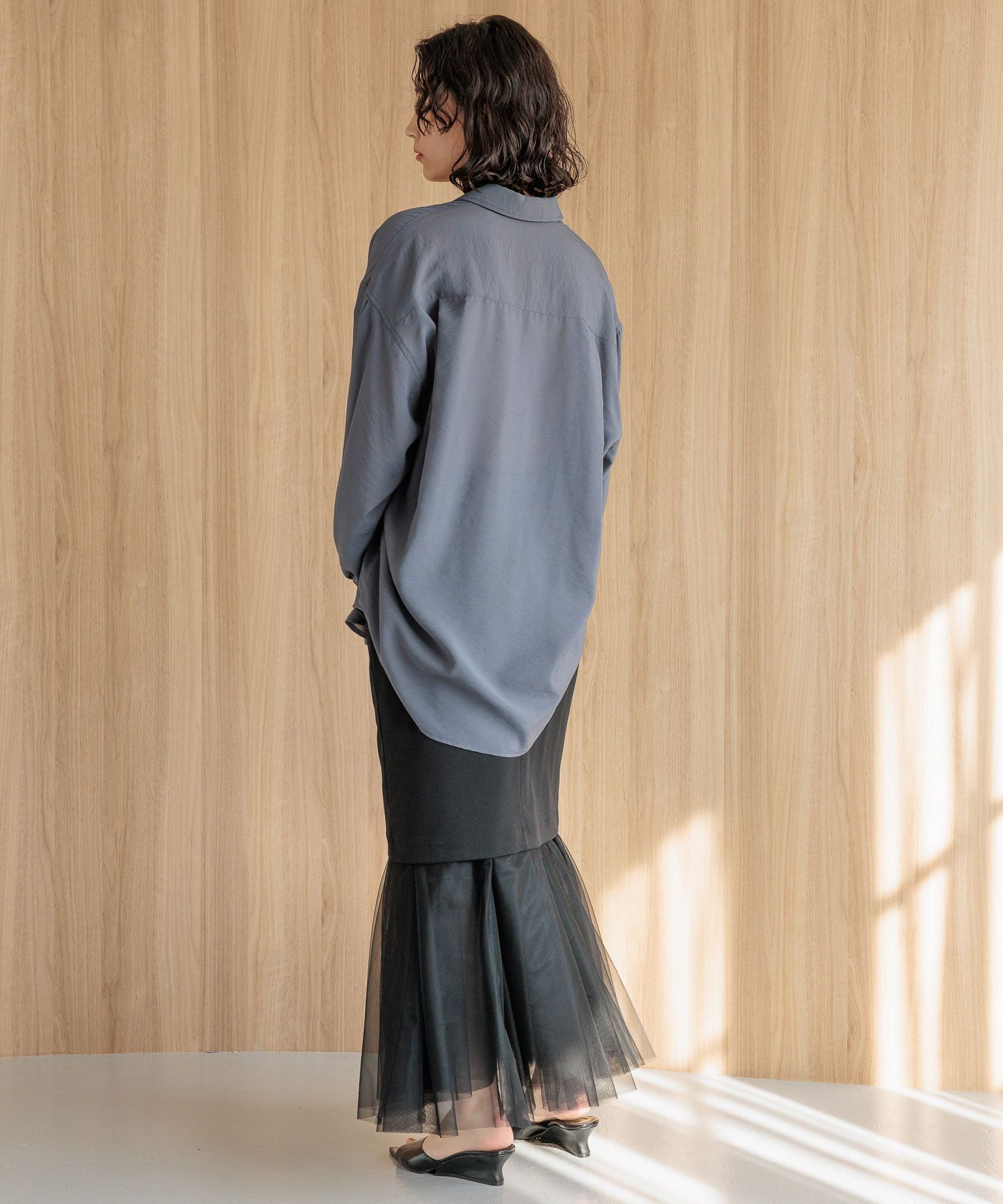 A part by 「シアーオーバーシャツ」|シャツ・ブラウス|