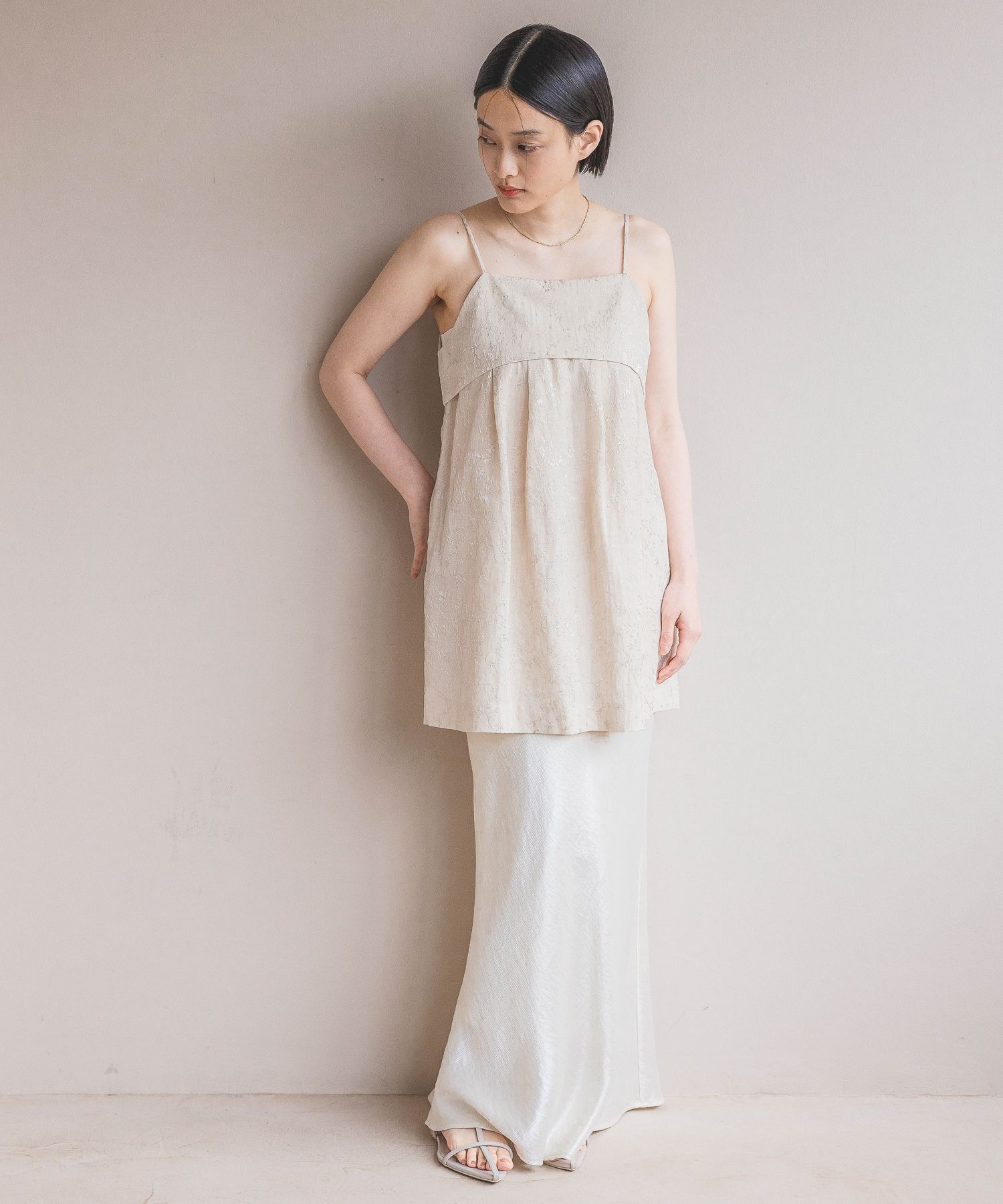 A part by 「ジャガードチュニックキャミワンピース」|ワンピース|