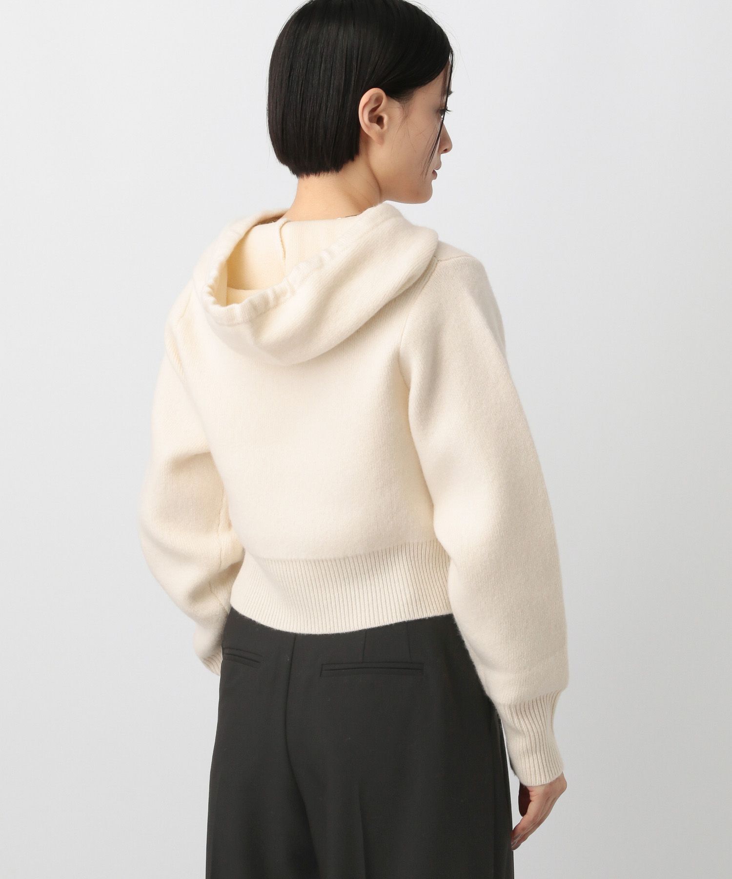 A part by 「コンパクトフードニットプルオーバー」|ニット・セーター|