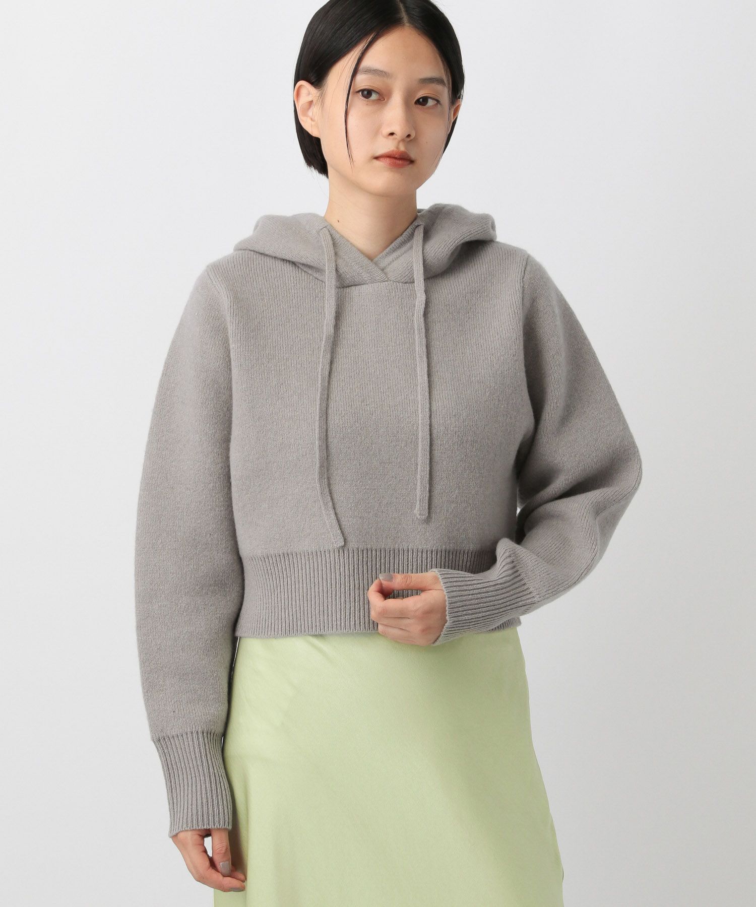 A part by 「コンパクトフードニットプルオーバー」|ニット・セーター|