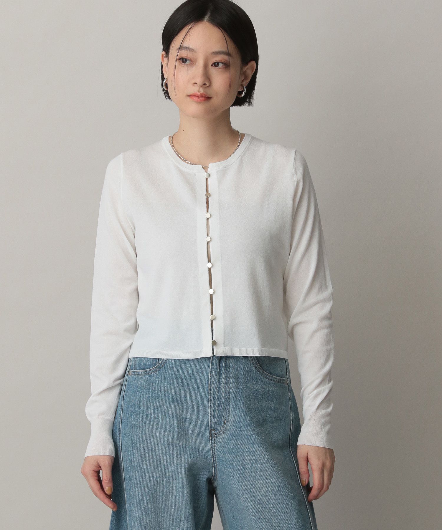 A part by 「アセテートニットカーディガン」|カーディガン|