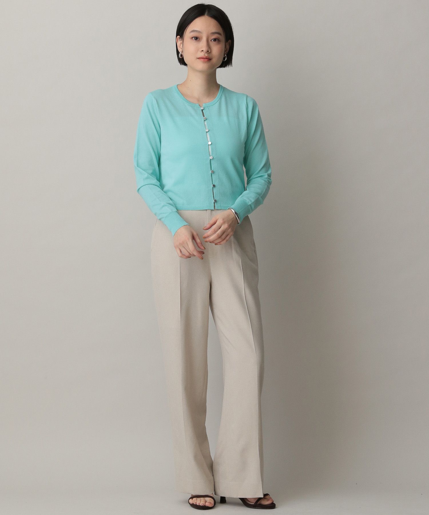 A part by 「アセテートニットカーディガン」|カーディガン|