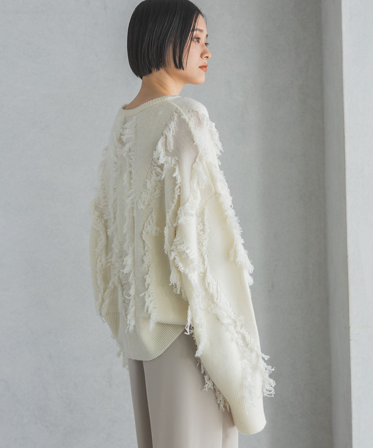 A part by 「フリンジニットプルオーバー」|ニット・セーター|