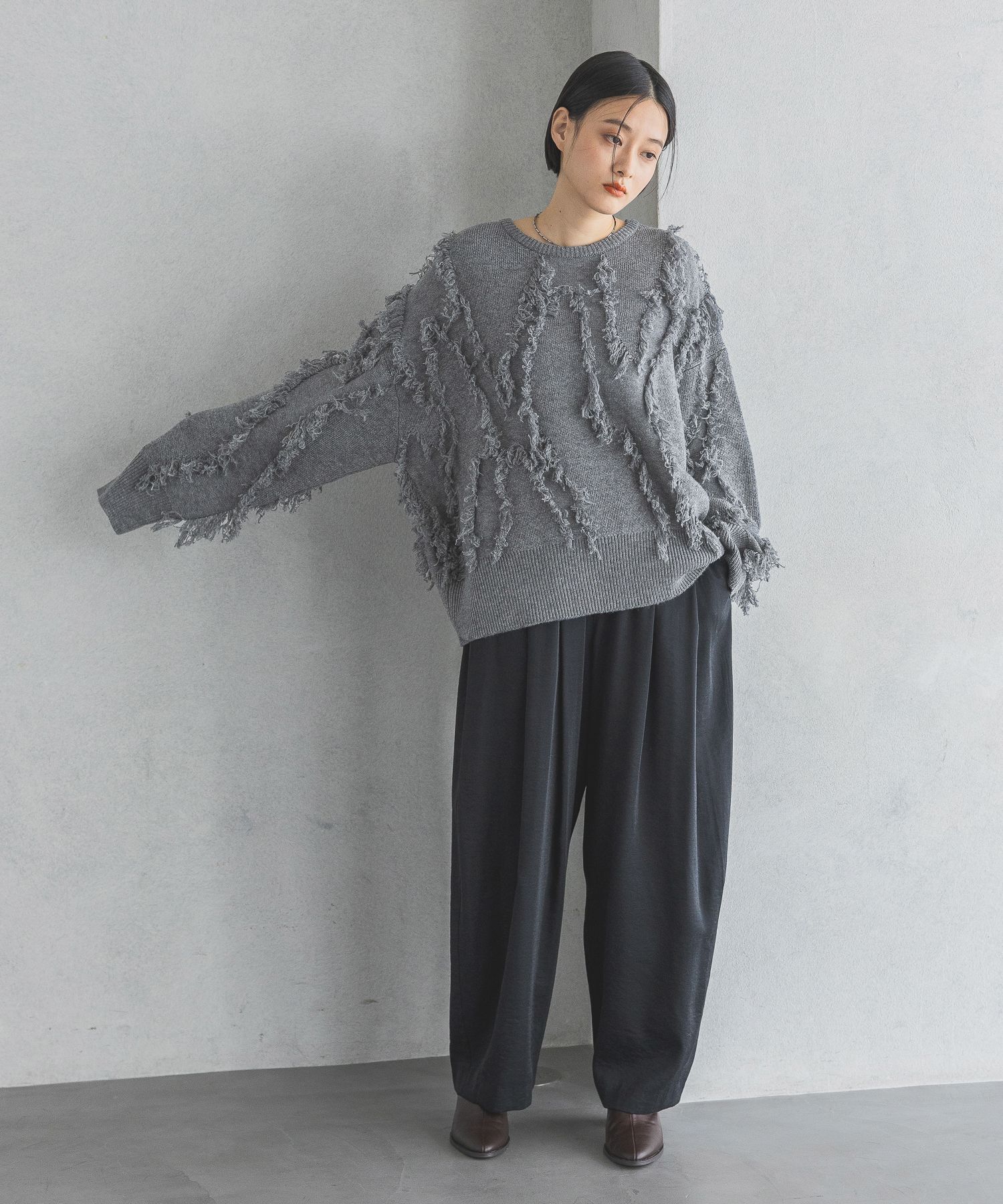 A part by 「フリンジニットプルオーバー」|ニット・セーター|