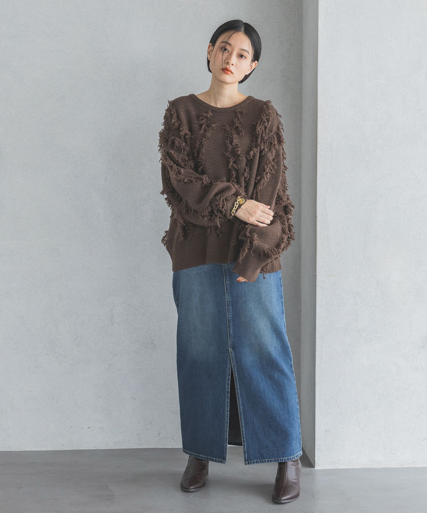 A part by 「フリンジニットプルオーバー」|ニット・セーター|