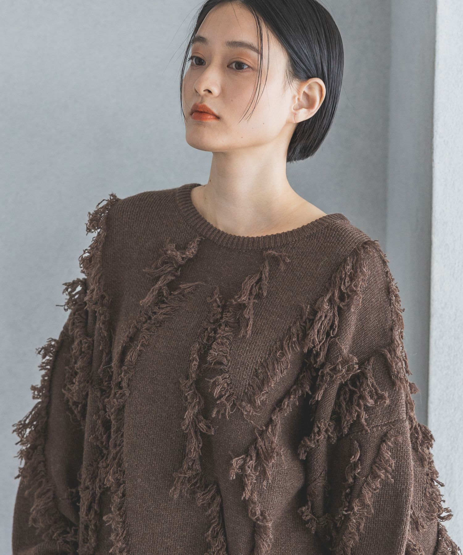 A part by 「フリンジニットプルオーバー」|ニット・セーター|