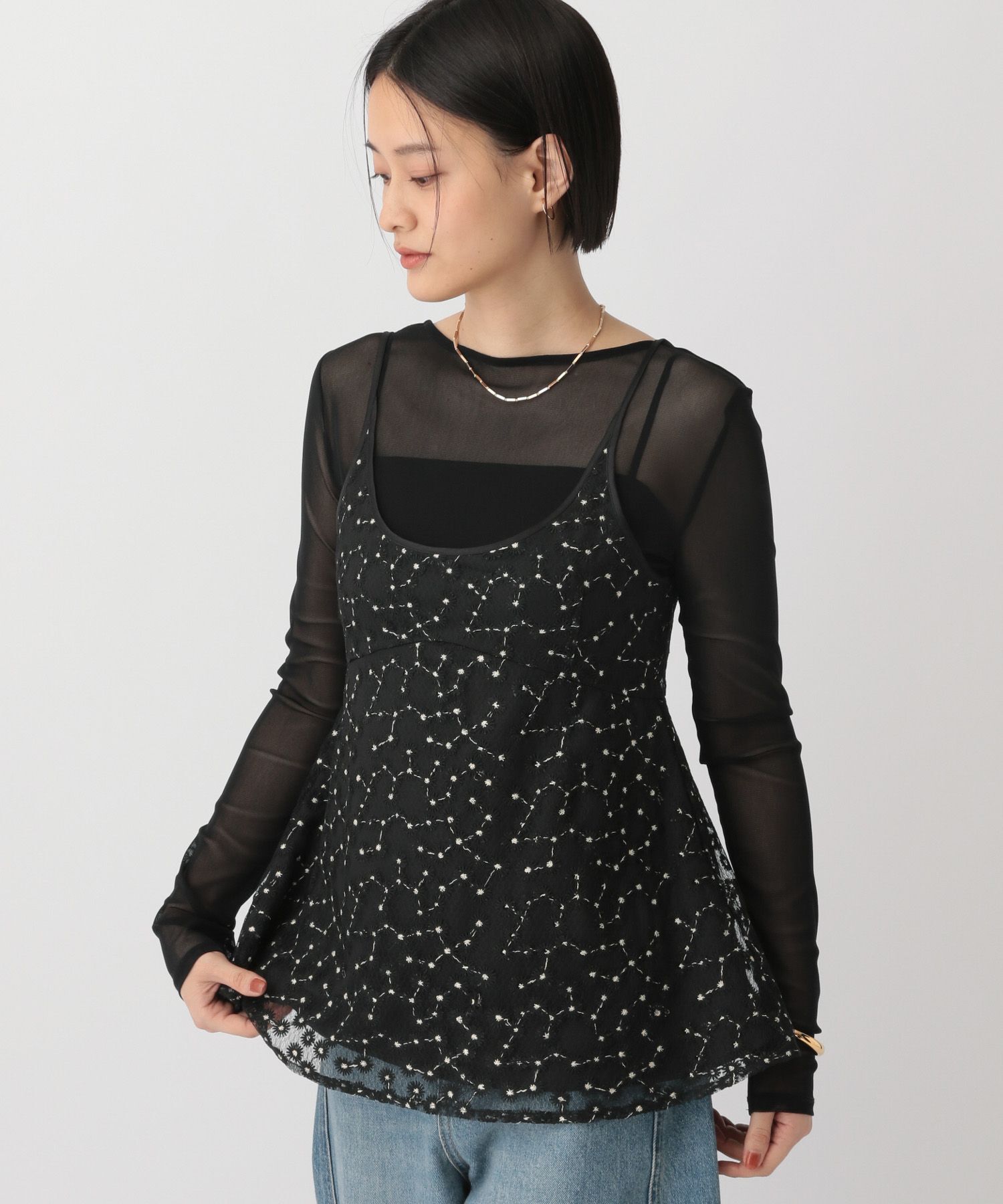 A part by 「チュールタイト_長袖」|Tシャツ・カットソー|