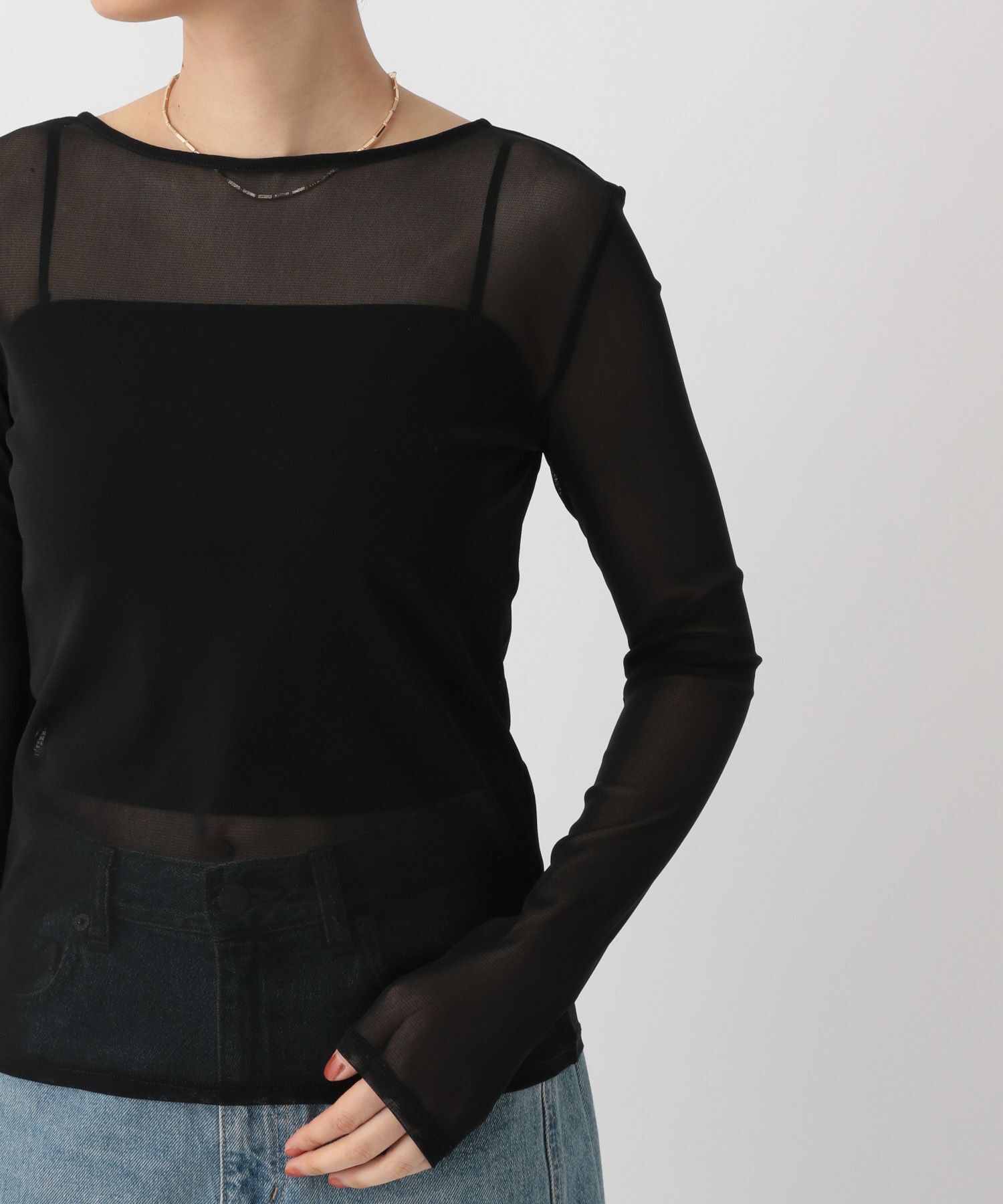 A part by 「チュールタイト_長袖」|Tシャツ・カットソー|