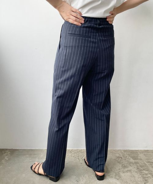 LOWRYS FARM「ＴＲスタイルＵＰワイドパンツ」|チノ|