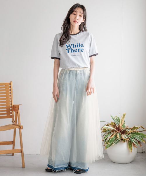 LOWRYS FARM「チュールボリュームスカート」|スカート|