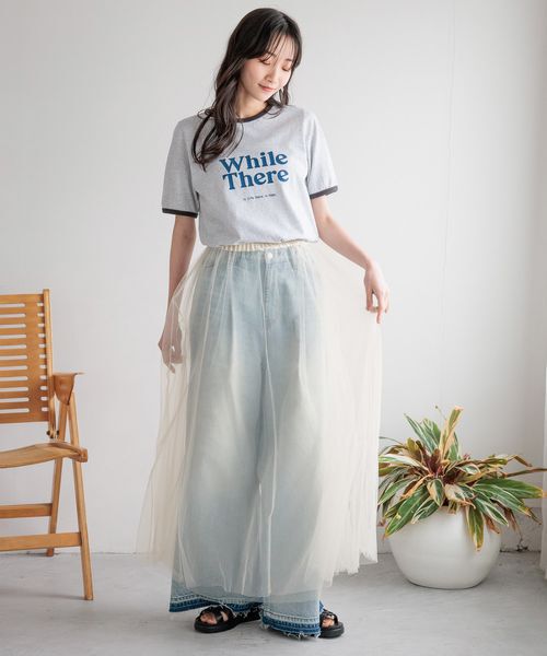 LOWRYS FARM「チュールボリュームスカート」|スカート|
