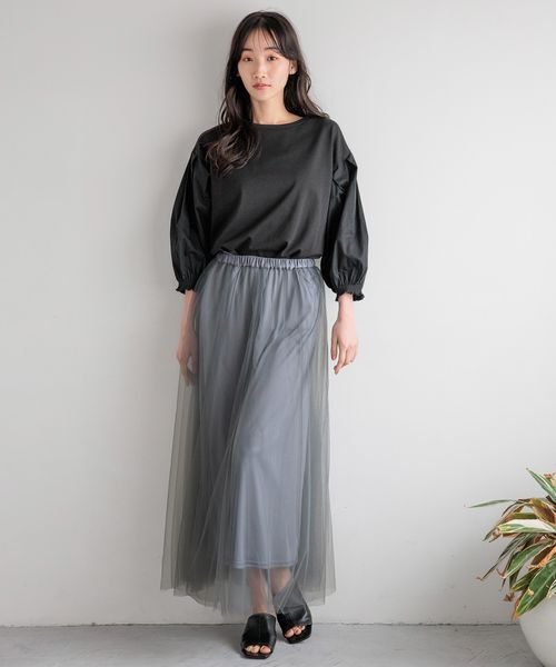 LOWRYS FARM「チュールボリュームスカート」|スカート|