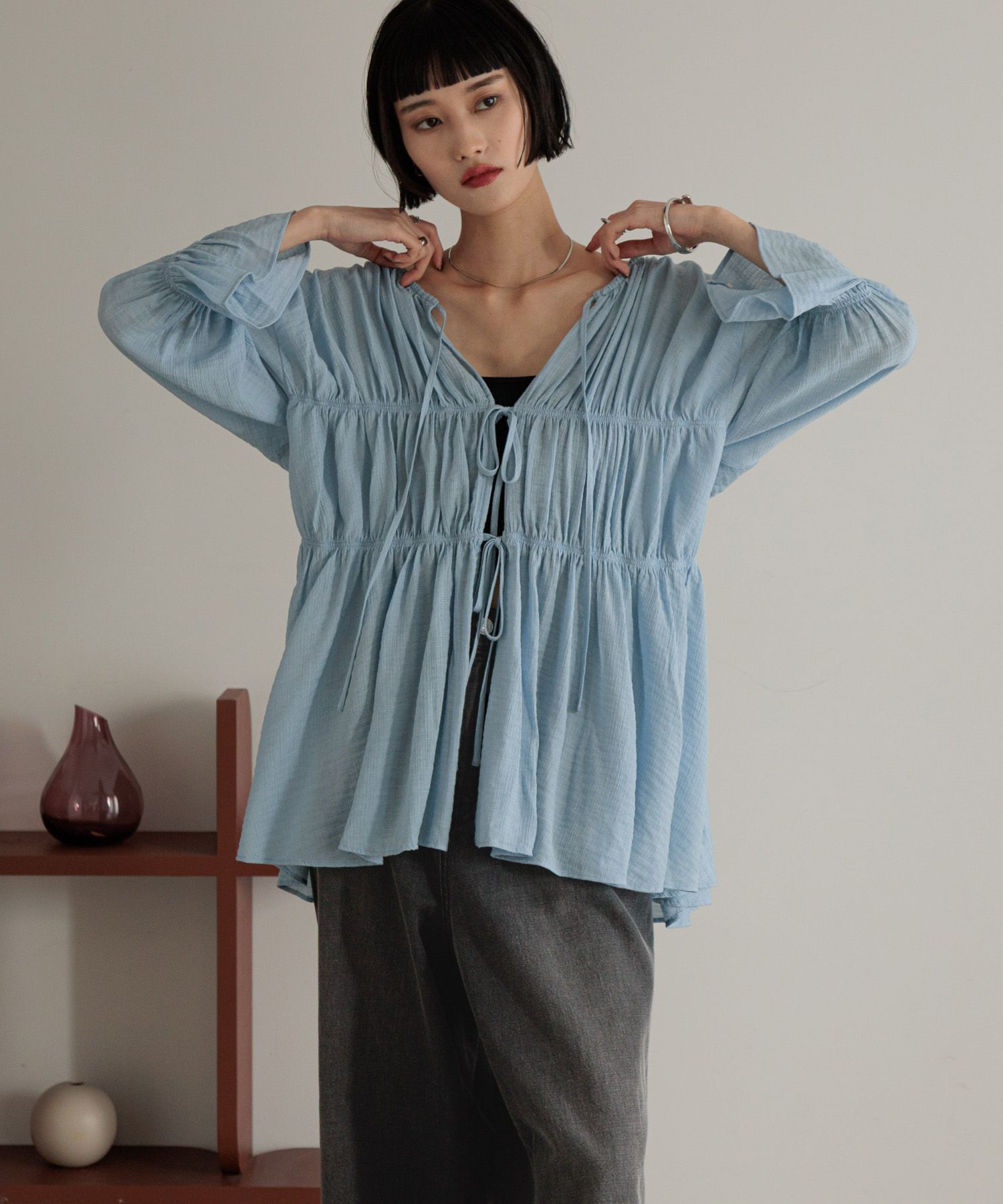 LOWRYS FARM「ヨウリュウシャーリング６Ｓ」|シャツ・ブラウス|