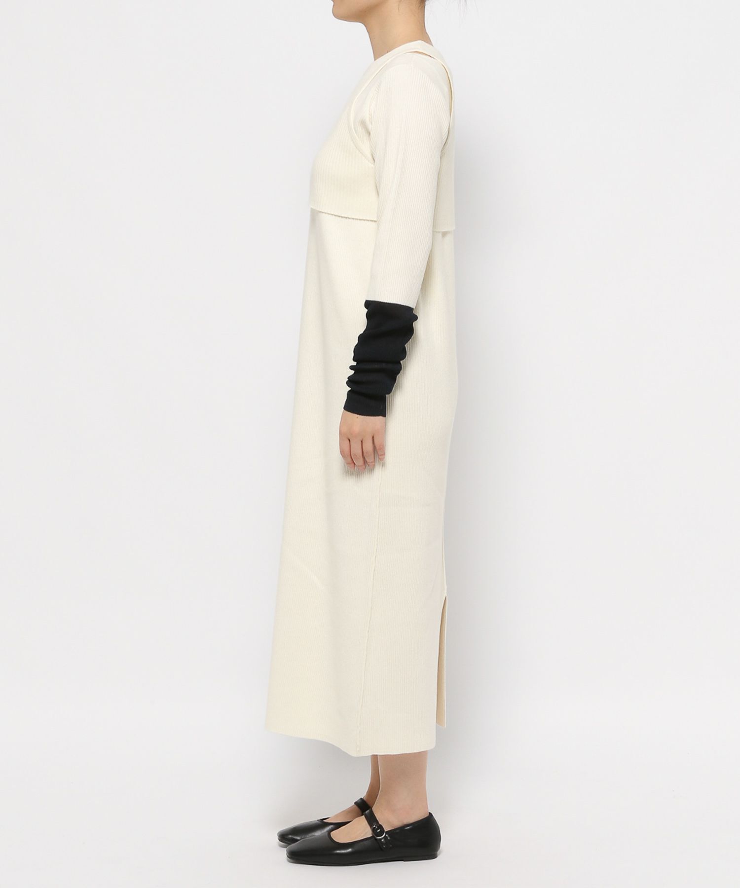 LOWRYS FARM「タンクトップ&ソデシアーワンピース」|ワンピース|