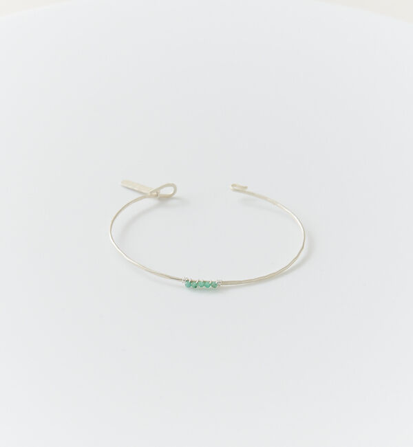 collex「【Ljud/ユード】5grain天然石バングル シルバー」|ブレスレット・バングル|