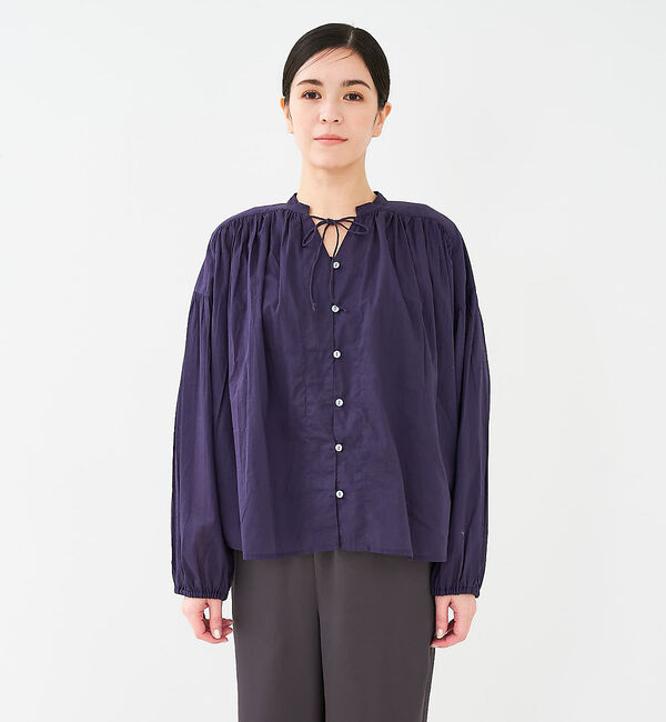 collex「リボン&ギャザーブラウス」|シャツ・ブラウス|