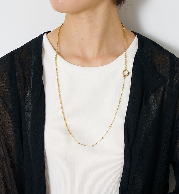 collex「【dignif】【金属アレルギー対応】ミックスチェーン2WAYネックレス」|ネックレス|