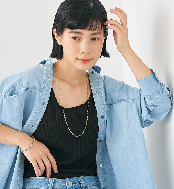 collex「【dignif】【金属アレルギー対応】ミックスチェーン2WAYネックレス」|ネックレス|