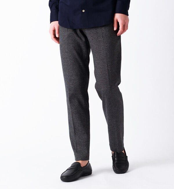 ABAHOUSE「【セットアップ対応】【FLEX】コットンウールポリエステルジャージ パンツ」|スラックス|グレー