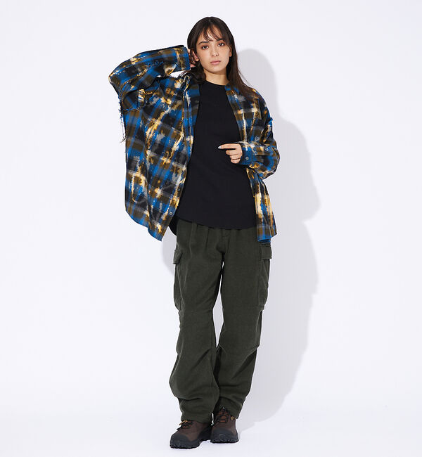 ABAHOUSE「【Revo.】チェック/フリンジ/ブリーチシャツ」|シャツ・ブラウス|