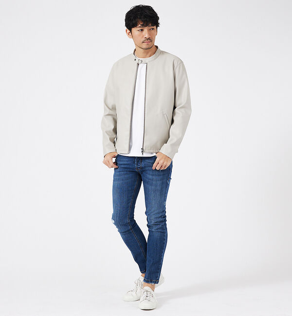 ABAHOUSE「【通年生地使用】シルケット天竺 半袖Tシャツ」|Tシャツ・カットソー|