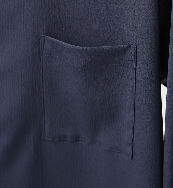 ABAHOUSE「【AH ABAHOUSE】楊柳 キーネック 長袖シャツ / Vネックシャツ」|シャツ・ブラウス|