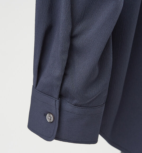 ABAHOUSE「【AH ABAHOUSE】楊柳 キーネック 長袖シャツ / Vネックシャツ」|シャツ・ブラウス|