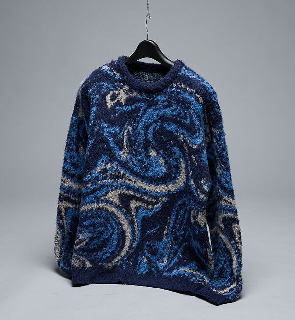 ABAHOUSE「ループシャギー マーブル グラデーションニット」|ニット・セーター|