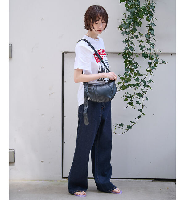 Rouge vif「【Ampersand / アンパサンド】Soft croissant bag S」|トートバッグ|