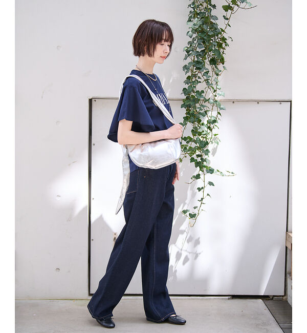 Rouge vif「【Ampersand / アンパサンド】Soft croissant bag S」|トートバッグ|