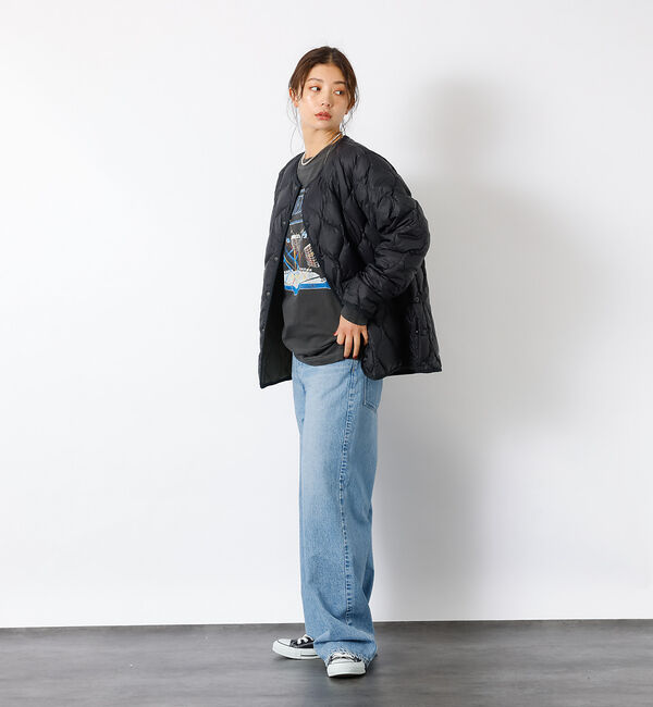 Rouge vif「【TAION / タイオン】ミリタリー クルーネック ダウンジャケット / ソフ」|ダウン|