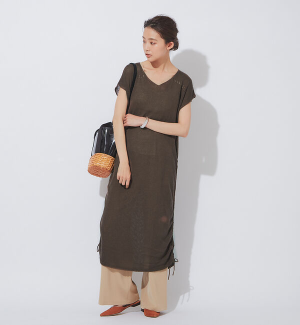 qualite「【限定】Yanganyロングニットプルオーバー」|ワンピース|