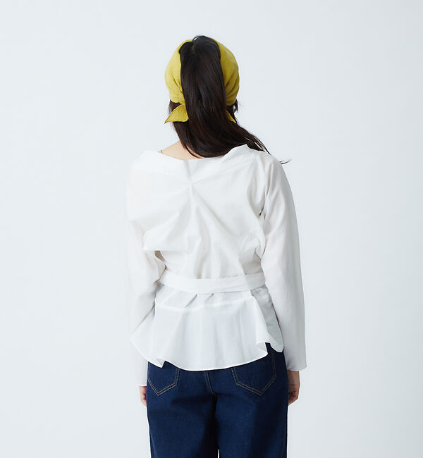 qualite「コットンカシュクールシャツブラウス」|シャツ・ブラウス|