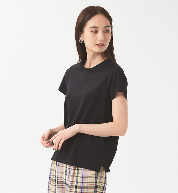 qualite「コットンコンパクトカットソー」|Tシャツ・カットソー|