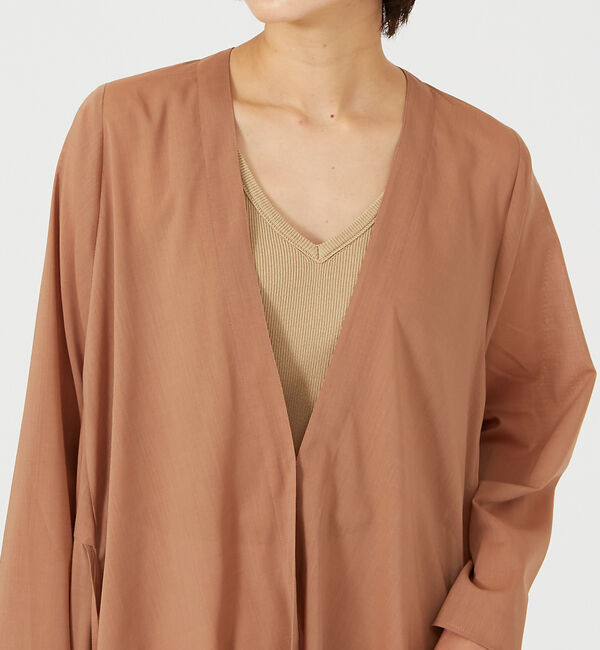 qualite「ウールボイルシャツカーデ」|カーディガン|