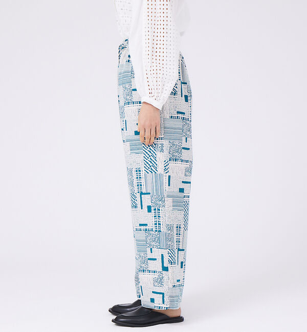 qualite「《セットアップ対応》ジオメパッチワークプリントパンツ」|その他|